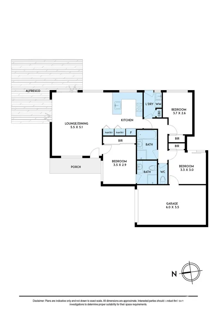 Floorplan of Homely unit listing, 2/12 Rowson Grove, Clarinda VIC 3169