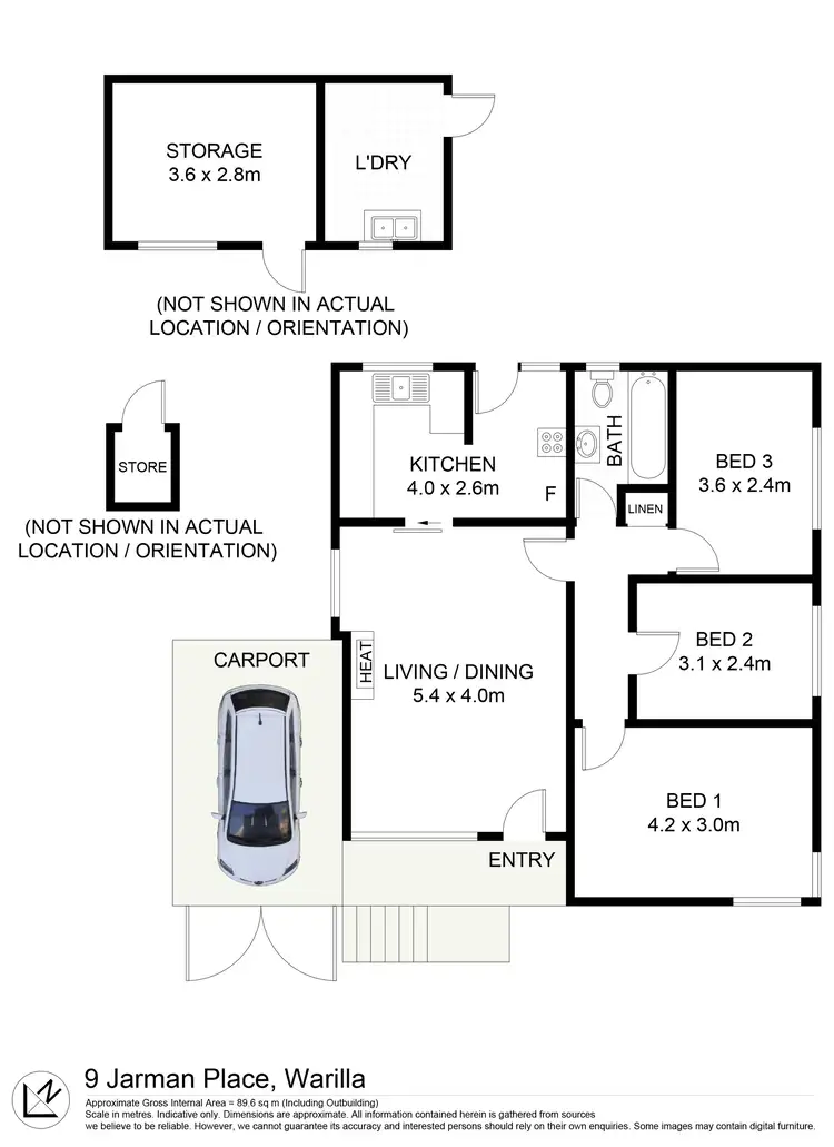 Floorplan of Homely house listing, 9 Jarman Place, Warilla NSW 2528