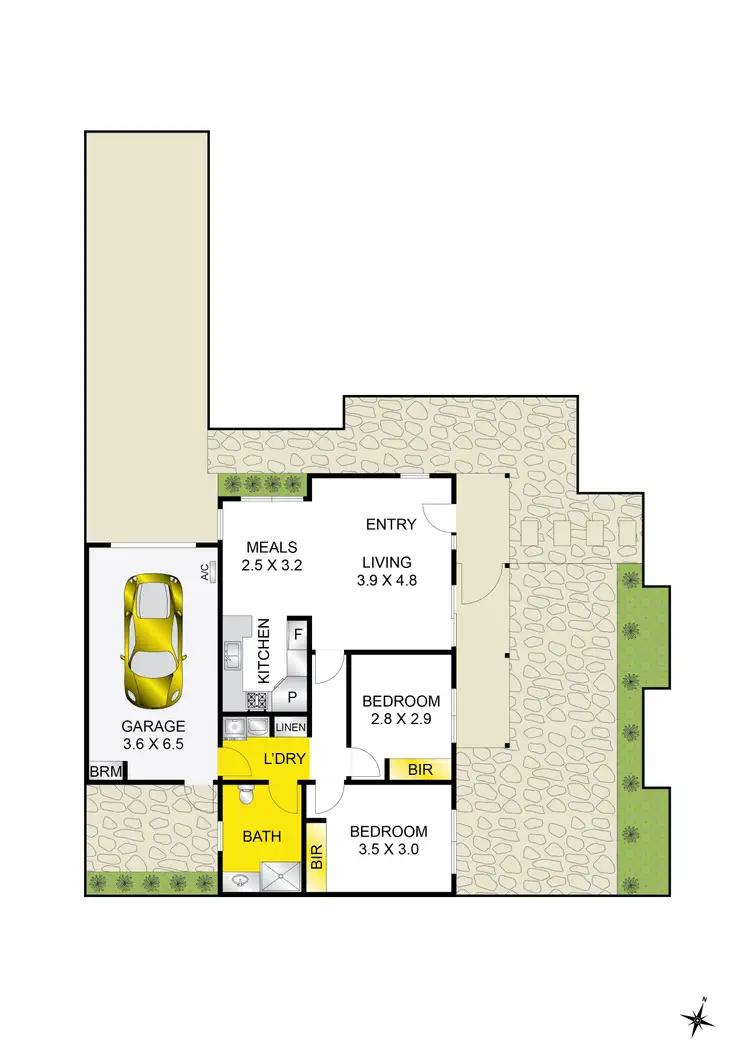 Floorplan of Homely unit listing, 1/75 Main Street, Winchelsea VIC 3241