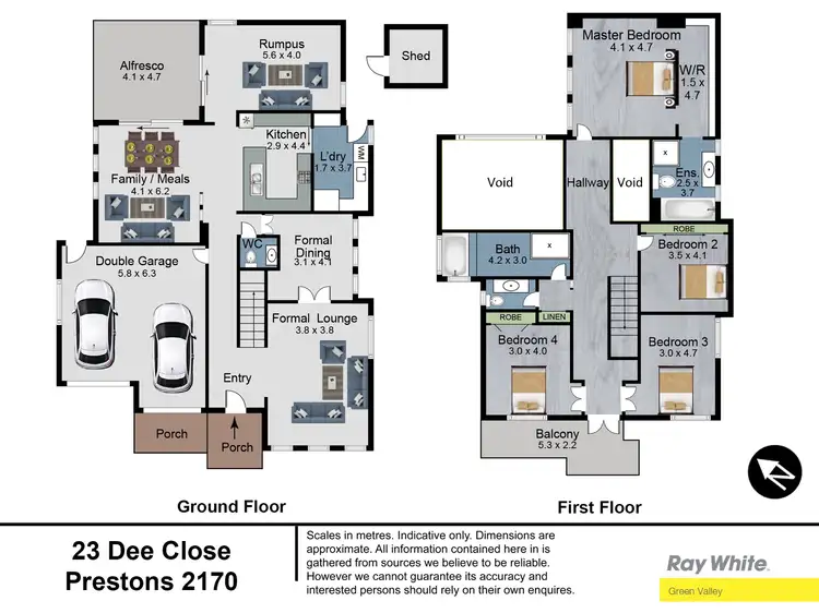 Floorplan of Homely house listing, 23 Dee Close, Prestons NSW 2170