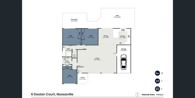 Floorplan of Homely house listing, 6 Doolan Court, Noosaville QLD 4566