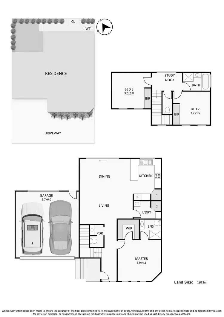 Floorplan of Homely townhouse listing, 2/141 Kars Street, Frankston South VIC 3199