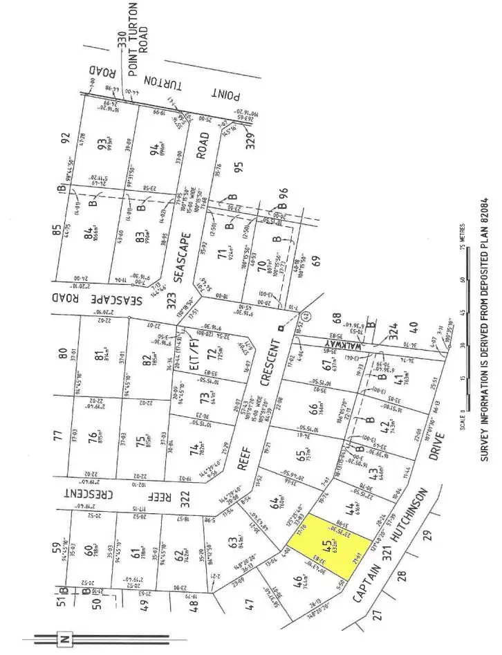 Floorplan of Homely land listing, Lot 45 No 57 Captain Hutchinson Drive, Point Turton SA 5575
