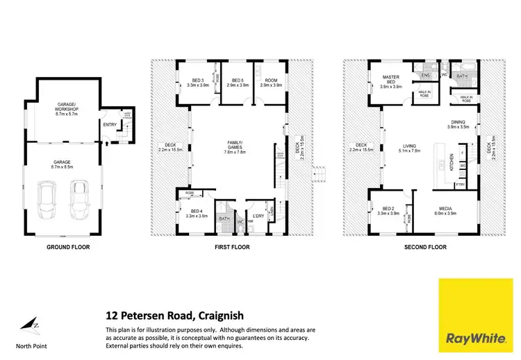 Floorplan of Homely house listing, 12 Petersen Road, Craignish QLD 4655