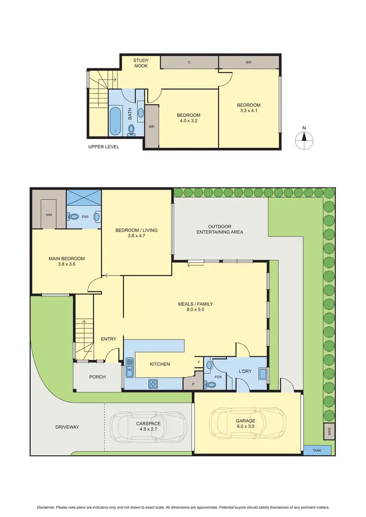 Floorplan of Homely townhouse listing, 2/14 Hubert Avenue, Glenroy VIC 3046
