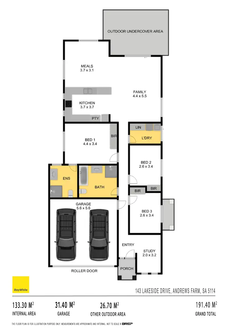 Floorplan of Homely house listing, 143 Lakeside Drive, Andrews Farm SA 5114