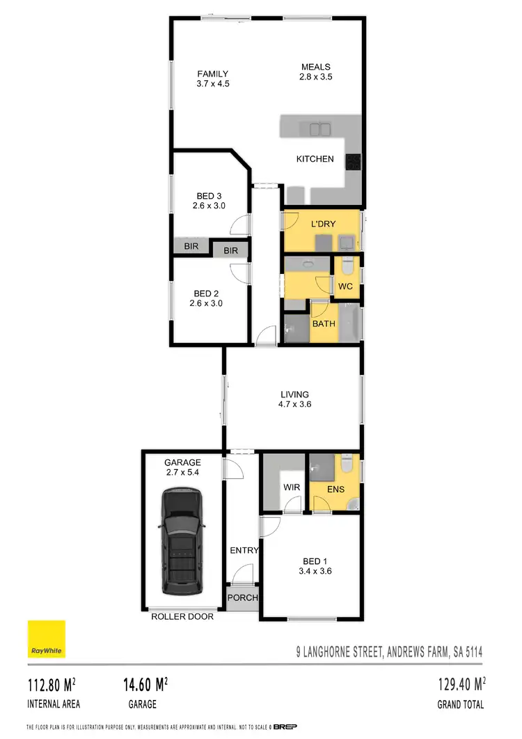Floorplan of Homely house listing, 9 Langhorne Street, Andrews Farm SA 5114