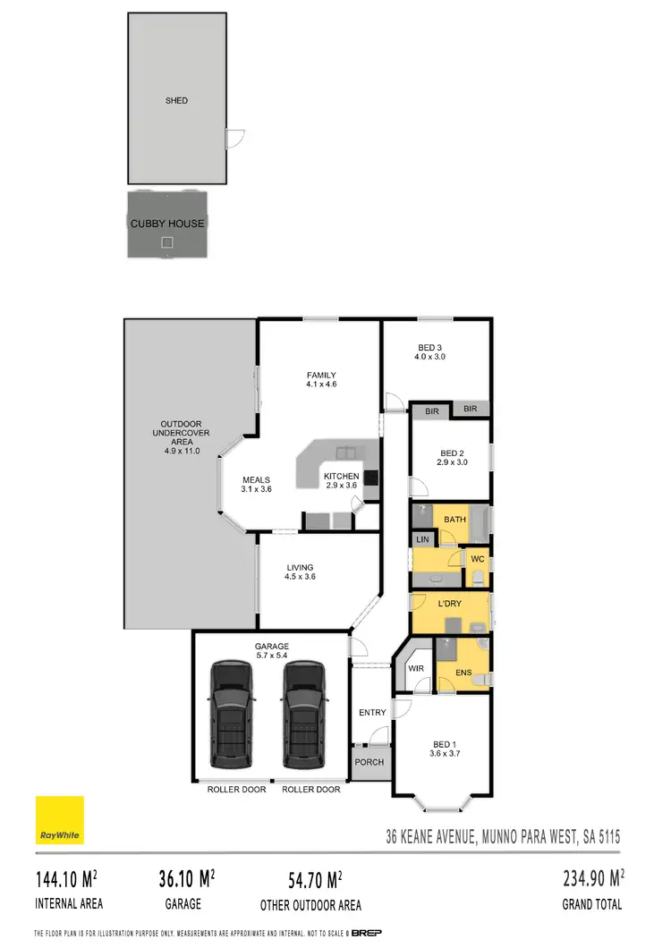 Floorplan of Homely house listing, 36 Keane Avenue, Munno Para West SA 5115