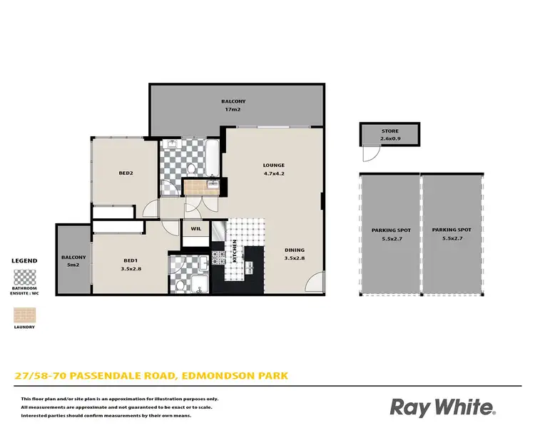 Floorplan of Homely house listing, 27/58-70 Passendale Road, Edmondson Park NSW 2174