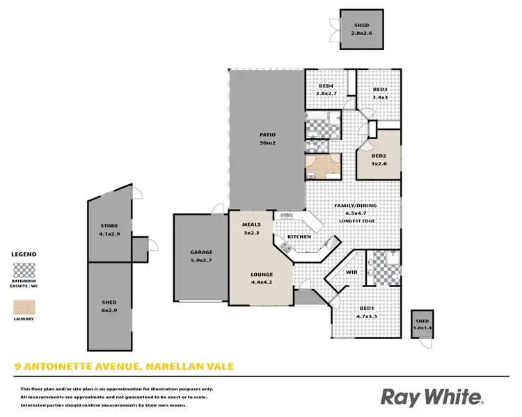 Floorplan of Homely house listing, 9 Antoinette Avenue, Narellan Vale NSW 2567