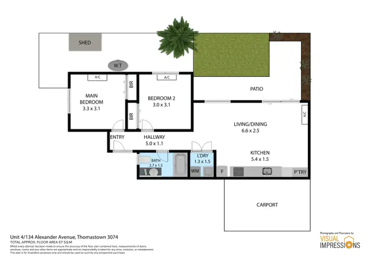 Floorplan of Homely unit listing, 4/134 Alexander Avenue, Thomastown VIC 3074