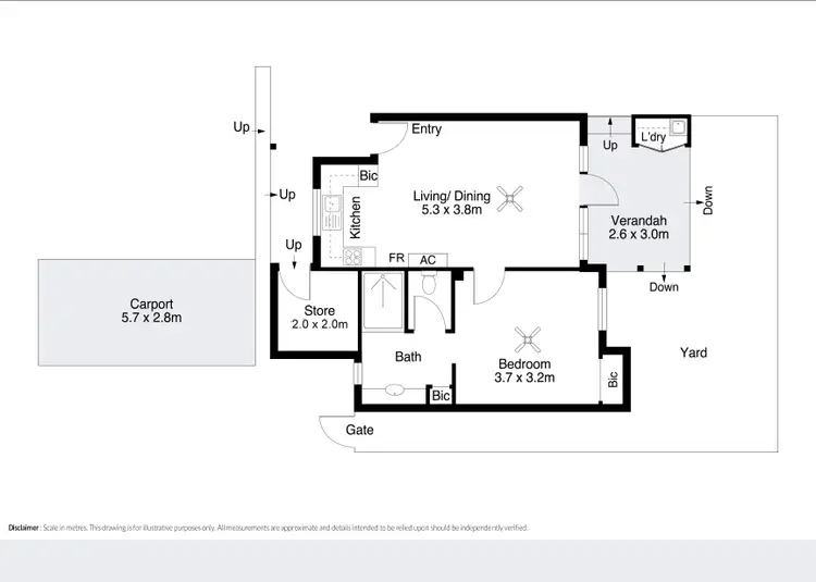 Floorplan of Homely unit listing, 5/14 Coghlan Street, Djugun WA 6725