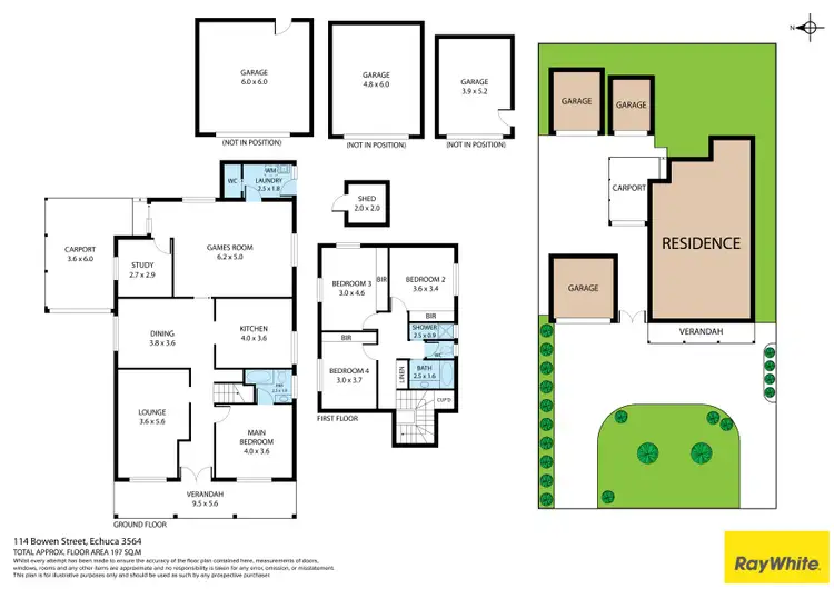Floorplan of Homely house listing, 114 Bowen Street, Echuca VIC 3564