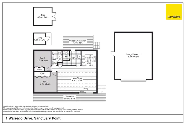 Floorplan of Homely house listing, 1 Warrego Drive, Sanctuary Point NSW 2540