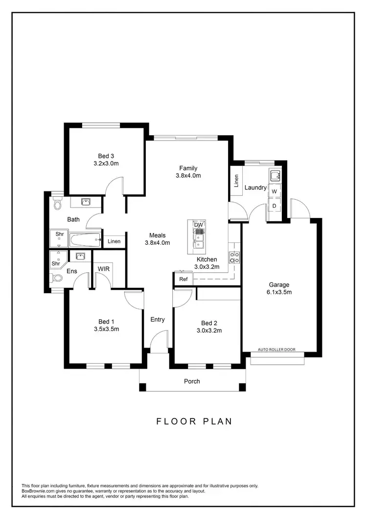 Floorplan of Homely house listing, 1/37 Ledger Road, Beverley SA 5009