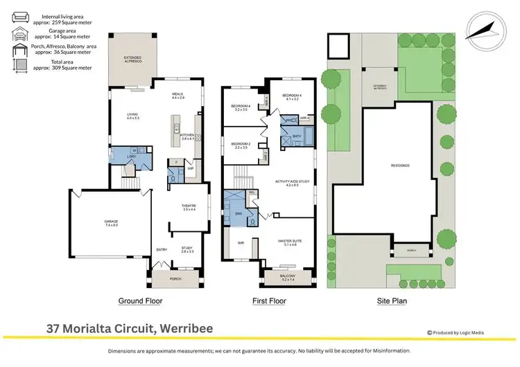 Floorplan of Homely house listing, 37 Morialta Circuit, Werribee VIC 3030