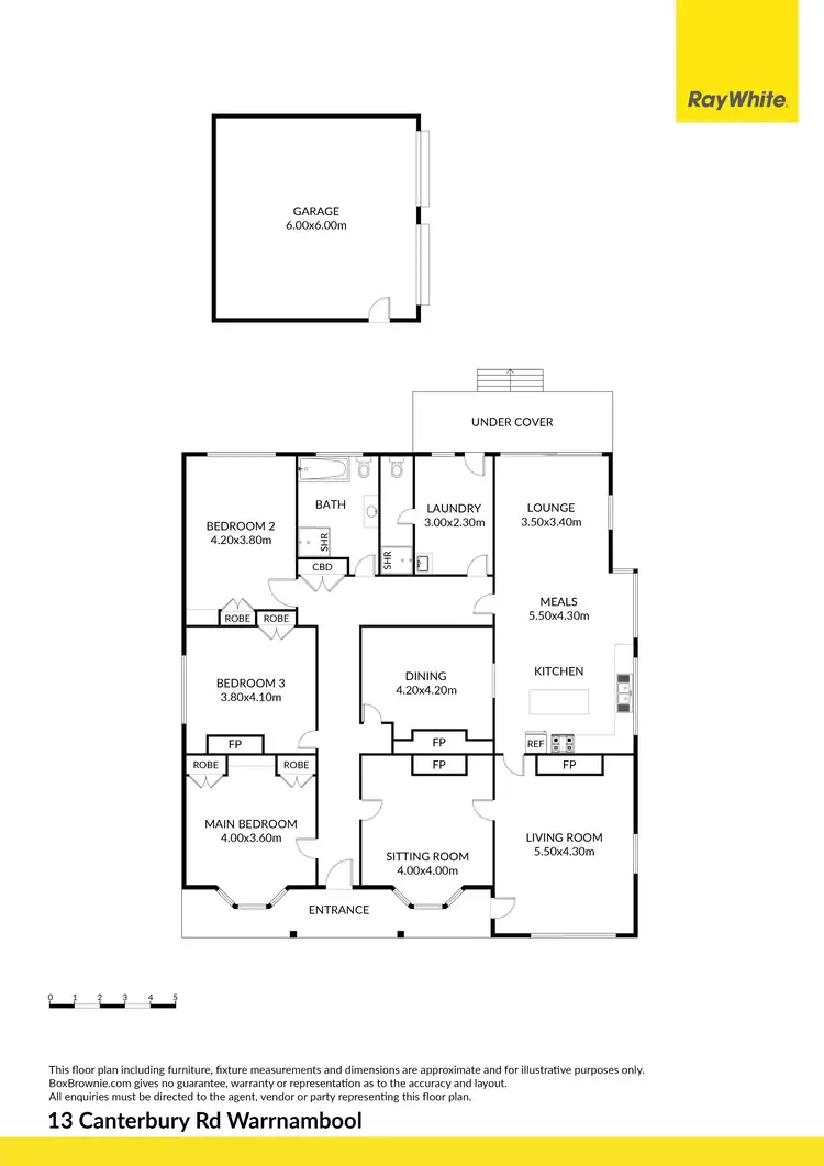 Floorplan of Homely house listing, 13 Canterbury Road, Warrnambool VIC 3280