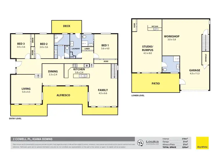 Floorplan of Homely house listing, 2 Cowell Place, Kiama Downs NSW 2533