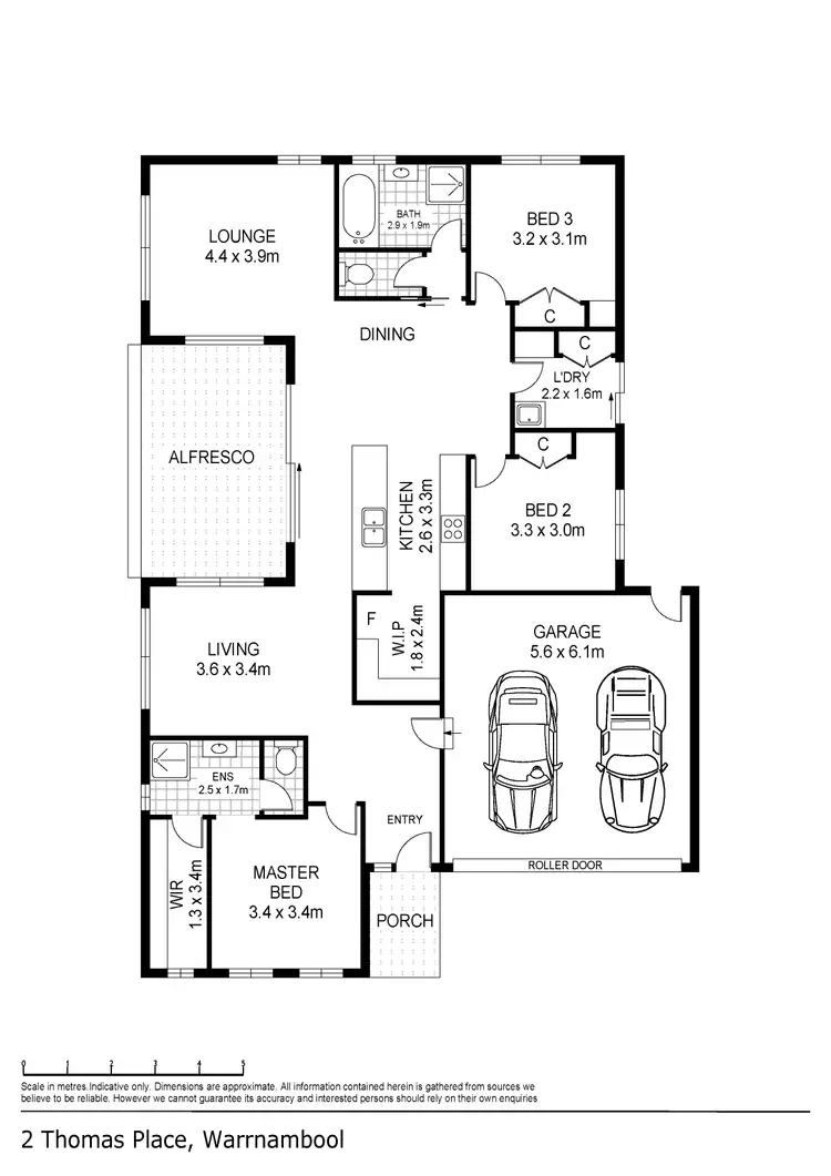 Floorplan of Homely house listing, 2 Thomas Place, Warrnambool VIC 3280