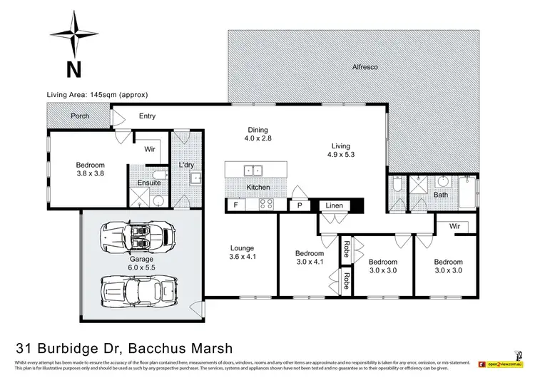 Floorplan of Homely house listing, 31 Burbidge Drive, Bacchus Marsh VIC 3340