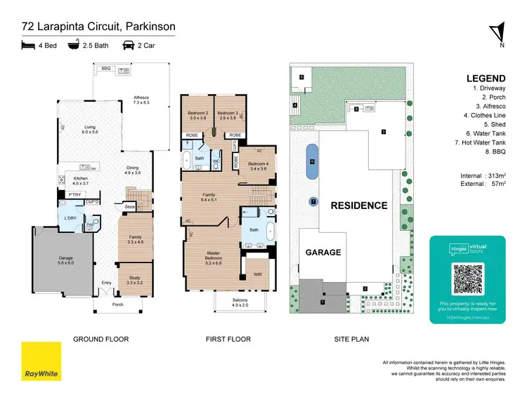 Floorplan of Homely house listing, 72 Larapinta Circuit, Parkinson QLD 4115