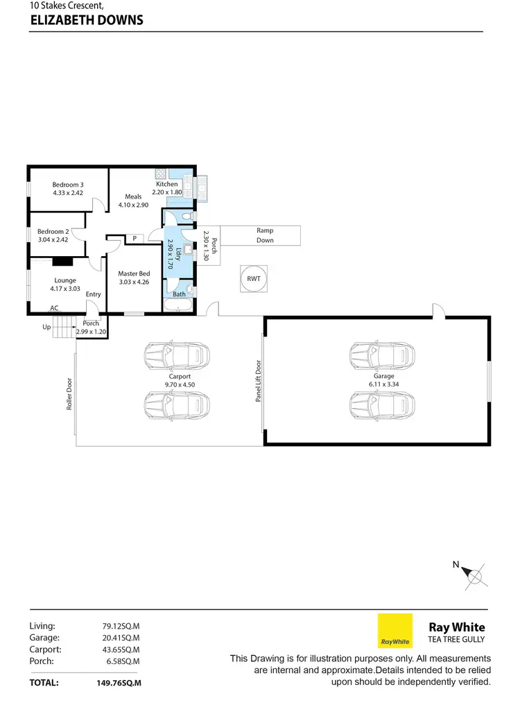 Floorplan of Homely house listing, 10 Stakes Crescent, Elizabeth Downs SA 5113