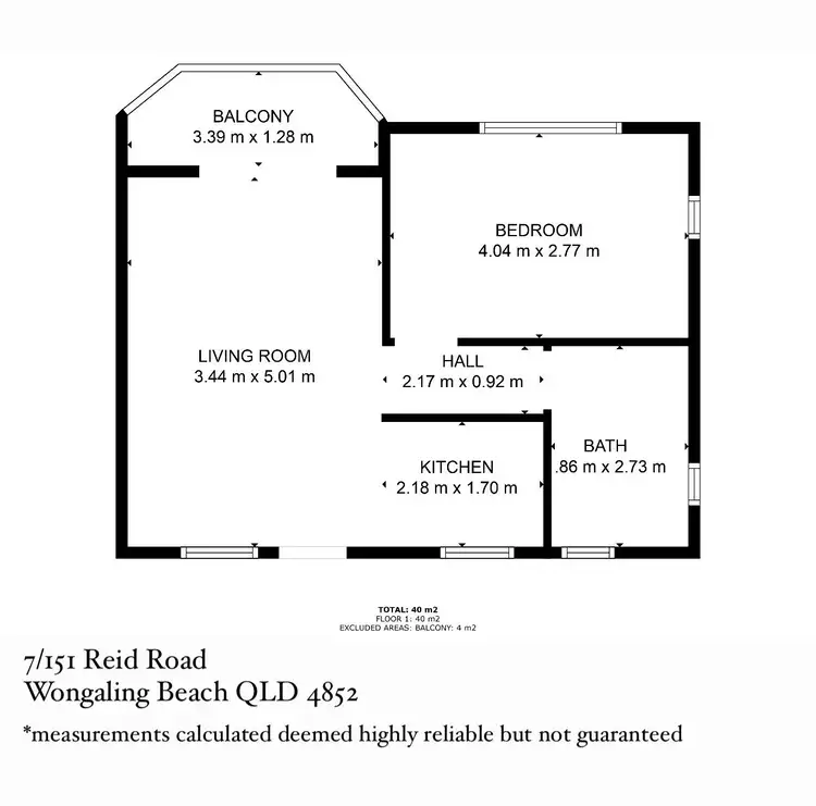 Floorplan of Homely unit listing, 7/151 Reid Road, Wongaling Beach QLD 4852