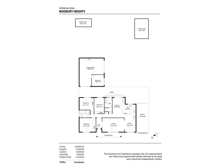 Floorplan of Homely house listing, 40 Melrose Street, Modbury Heights SA 5092