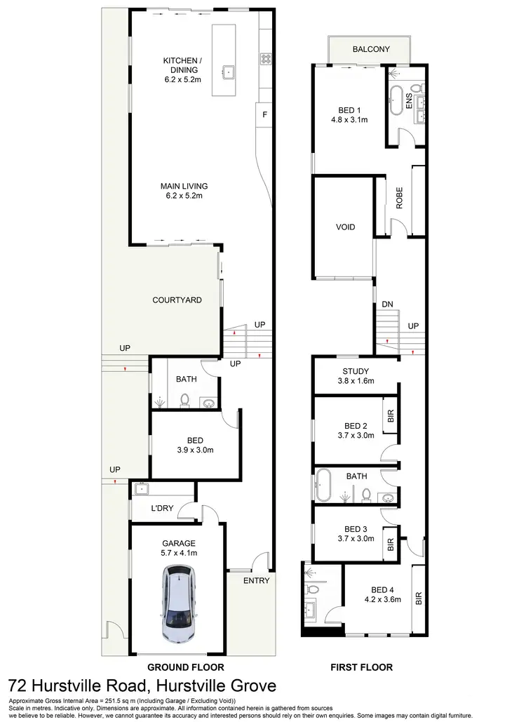 Floorplan of Homely semi-detached listing, 72 Hurstville Road, Hurstville Grove NSW 2220