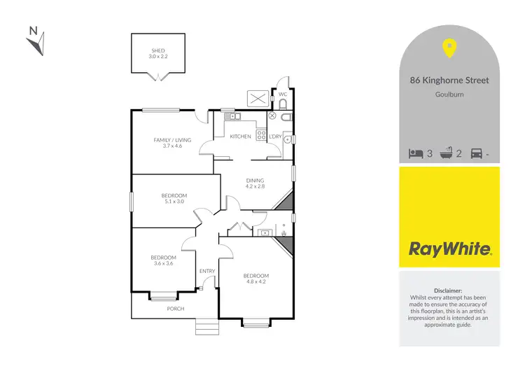 Floorplan of Homely house listing, 86 Kinghorne Street, Goulburn NSW 2580