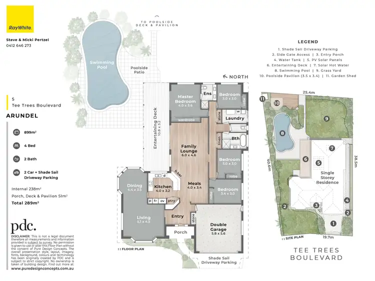 Floorplan of Homely house listing, 5 Tee Trees Boulevard, Arundel QLD 4214