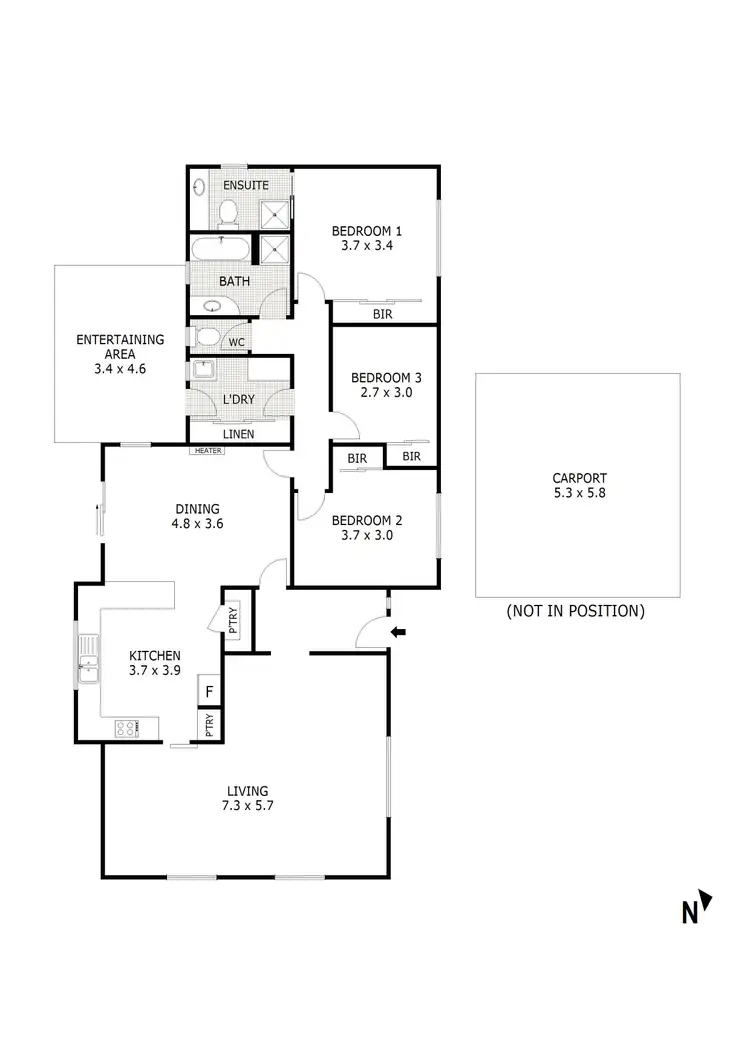 Floorplan of Homely house listing, 7 Graham Close, Flora Hill VIC 3550