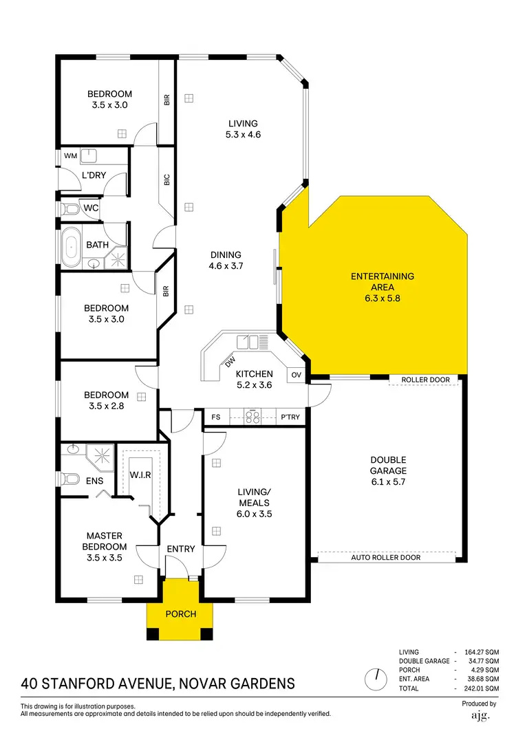 Floorplan of Homely house listing, 40 Stanford Avenue, Novar Gardens SA 5040