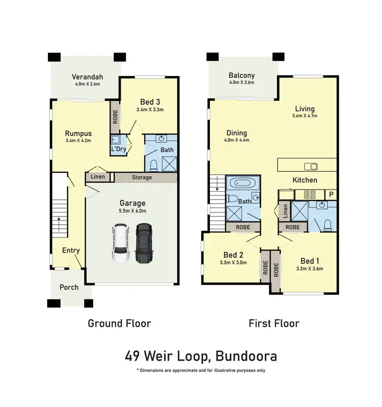 Floorplan of Homely house listing, 49 Weir Loop, Bundoora VIC 3083