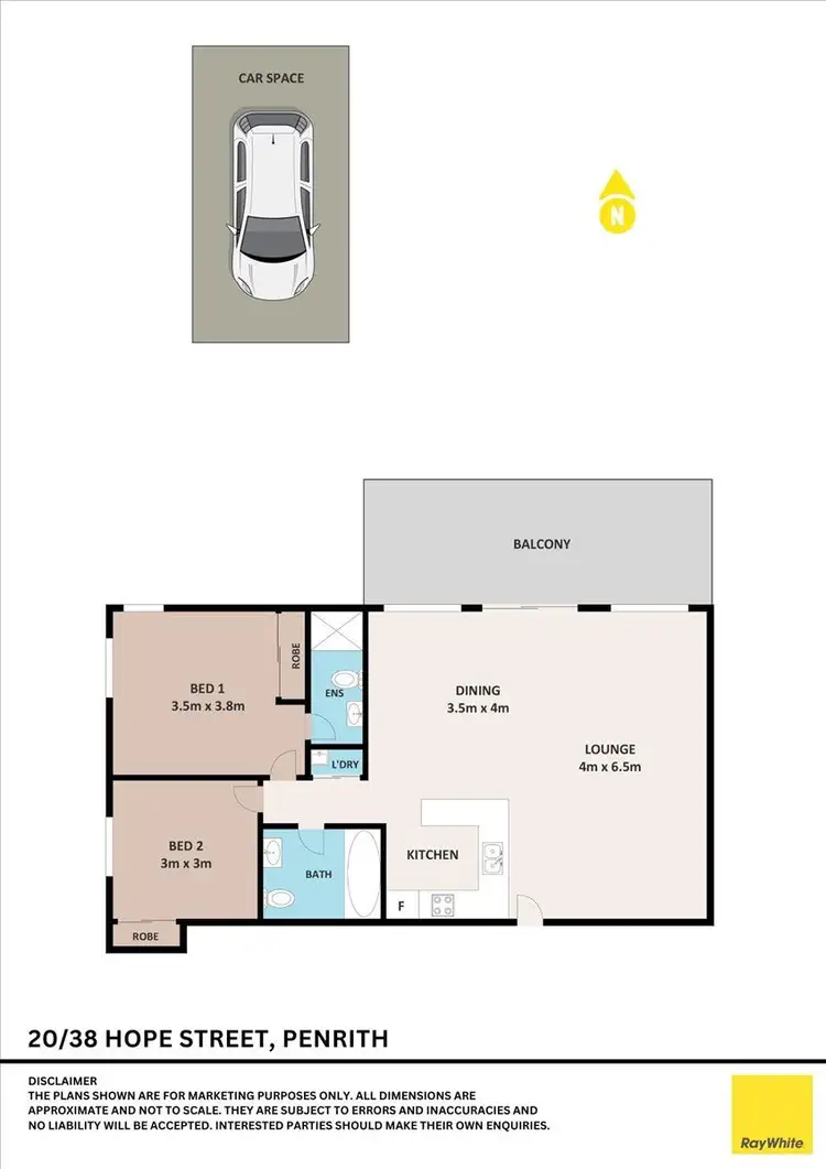 Floorplan of Homely unit listing, 20/38-40 Hope Street, Penrith NSW 2750