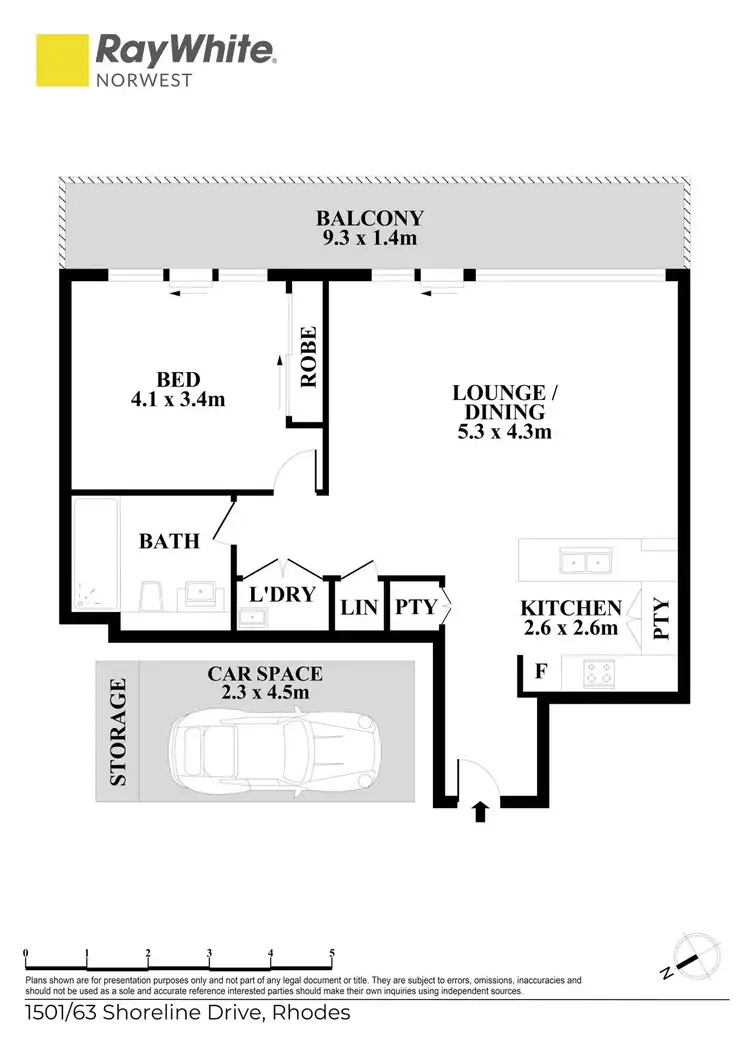 Floorplan of Homely apartment listing, 1501/63 Shoreline Drive, Rhodes NSW 2138