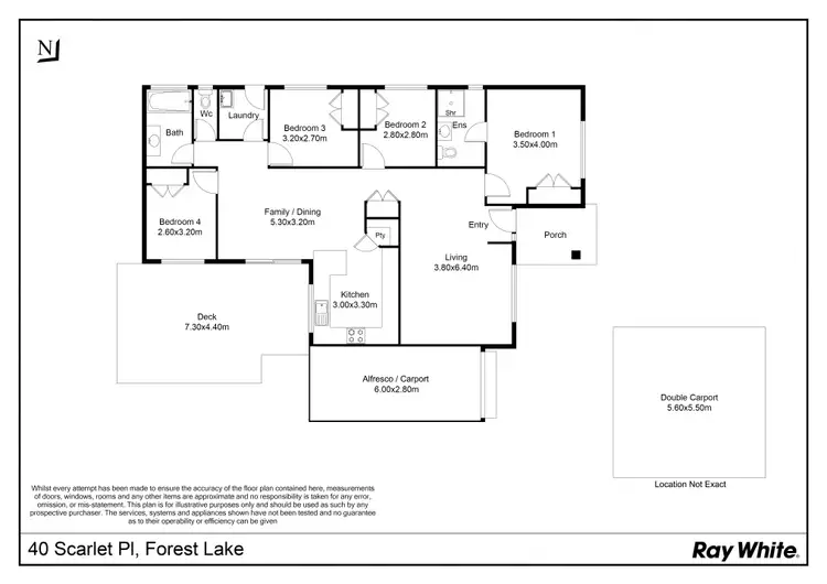 Floorplan of Homely house listing, 40 Scarlet Place, Forest Lake QLD 4078