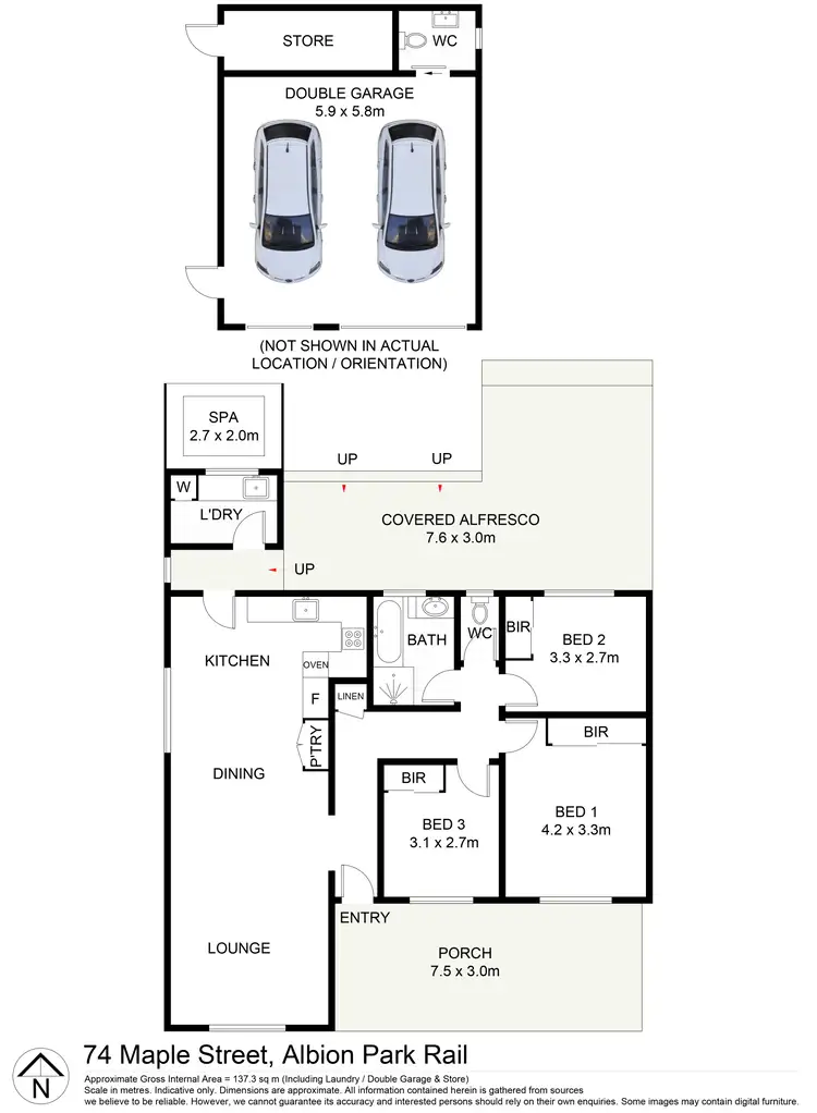 Floorplan of Homely house listing, 74 Maple Street, Albion Park Rail NSW 2527