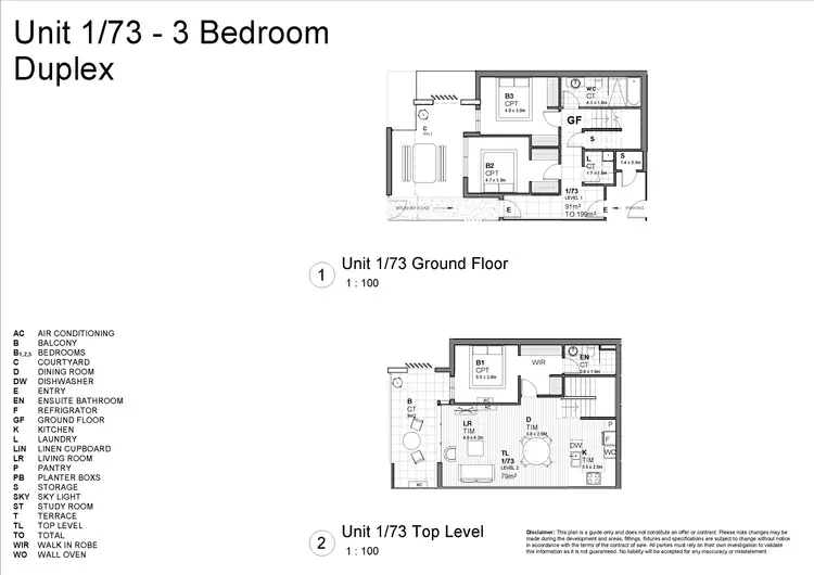 Floorplan of Homely townhouse listing, 1/73 Brunker Road, Broadmeadow NSW 2292