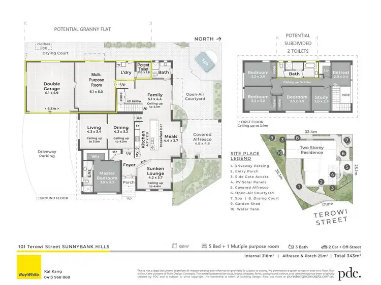 Floorplan of Homely house listing, 101 Terowi Street, Sunnybank Hills QLD 4109