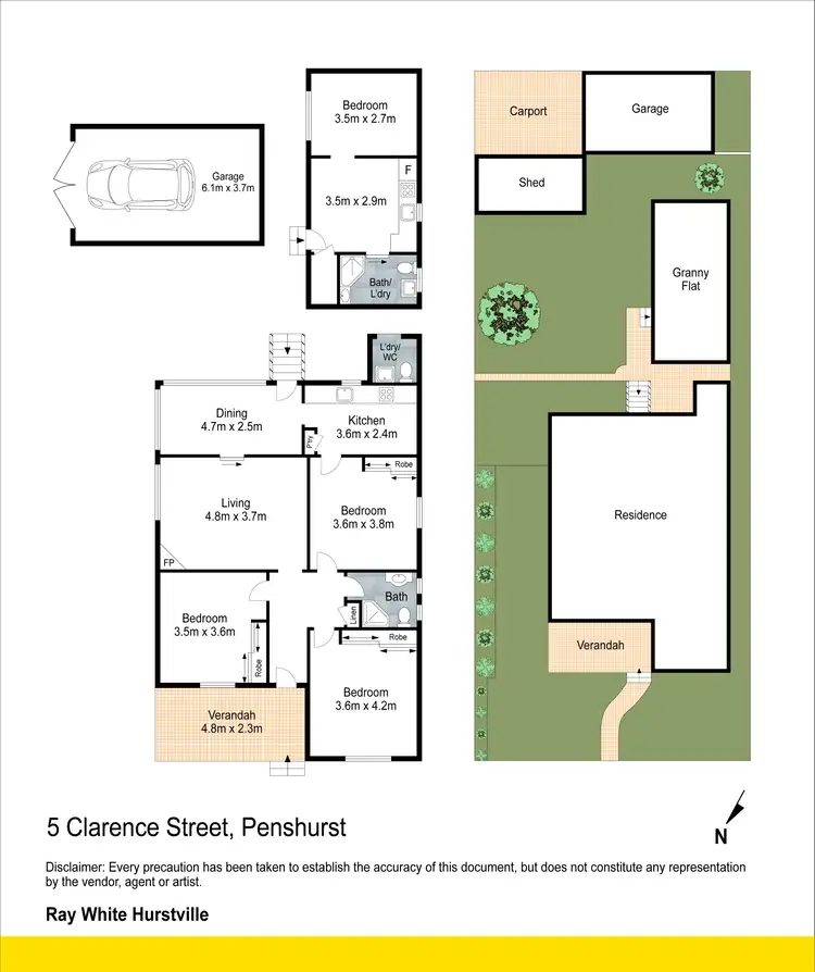Floorplan of Homely house listing, 5 Clarence Street, Penshurst NSW 2222