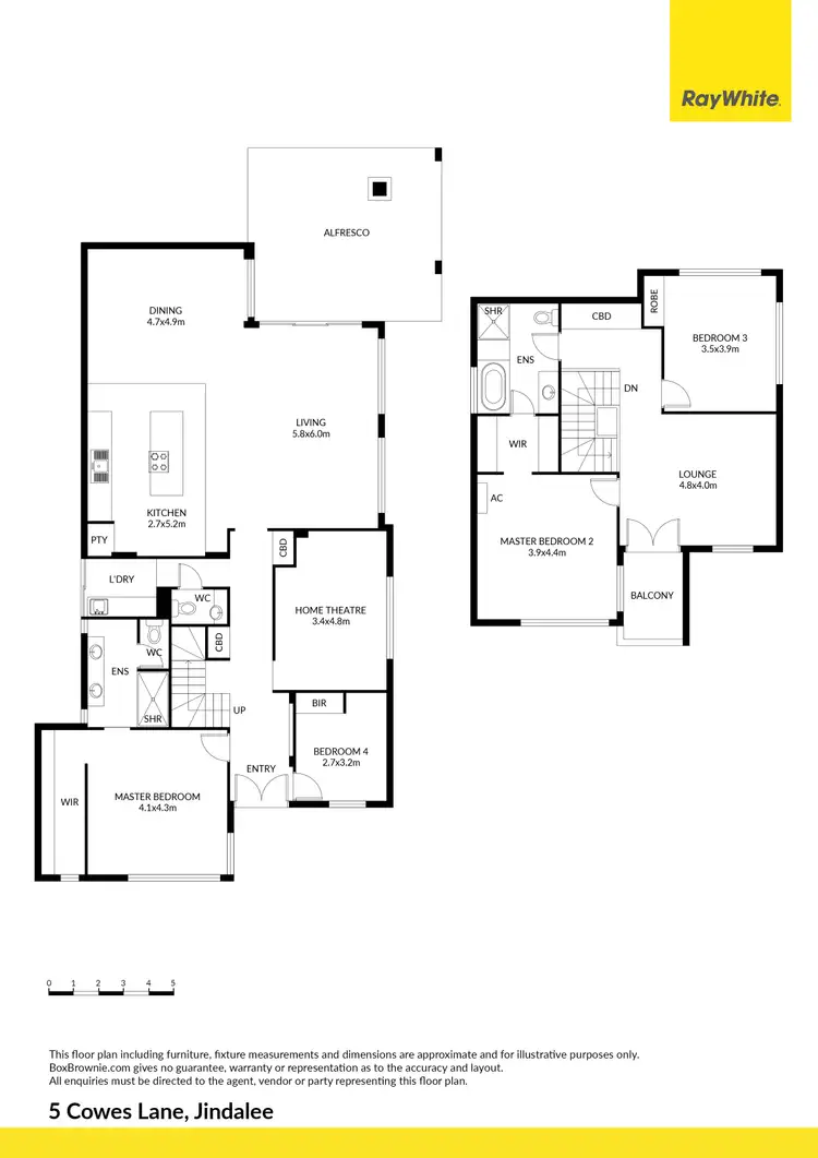 Floorplan of Homely house listing, 5 Cowes Lane, Jindalee WA 6036