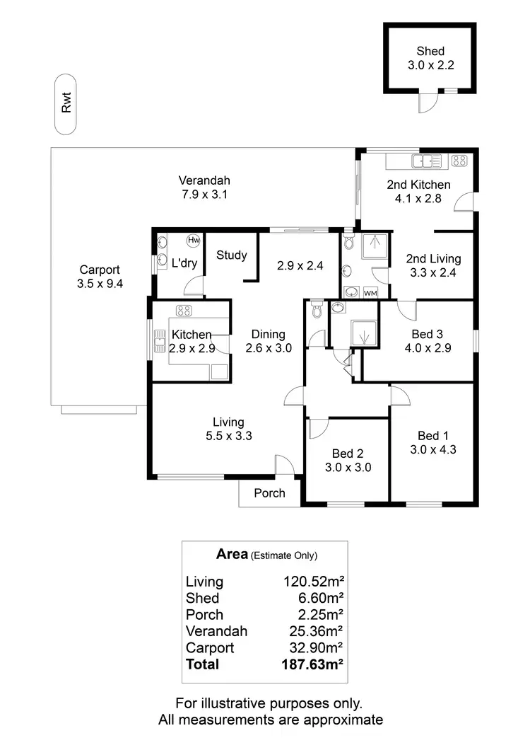Floorplan of Homely house listing, 5 Broadford Crescent, Findon SA 5023