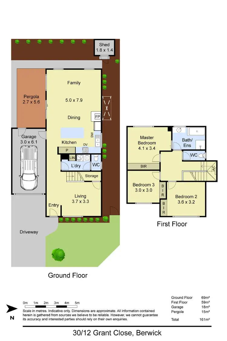 Floorplan of Homely townhouse listing, 30/12 Grant Close, Berwick VIC 3806