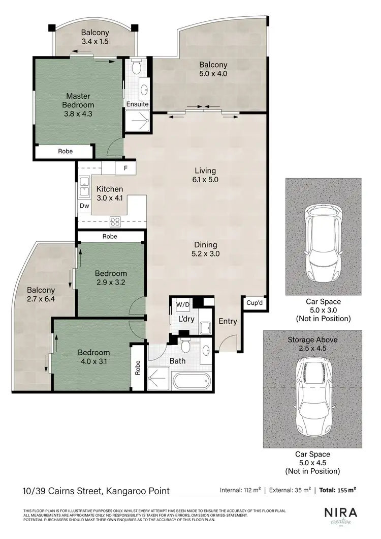 Floorplan of Homely apartment listing, 10/39 Cairns Street, Kangaroo Point QLD 4169