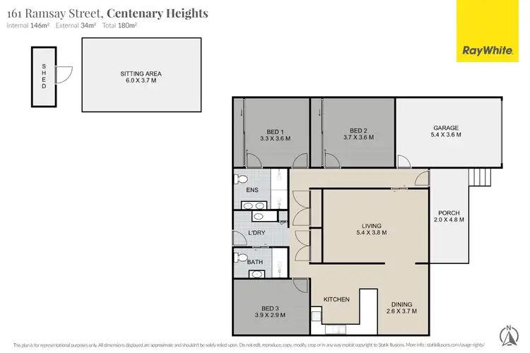 Floorplan of Homely house listing, 161 Ramsay Street, Centenary Heights QLD 4350
