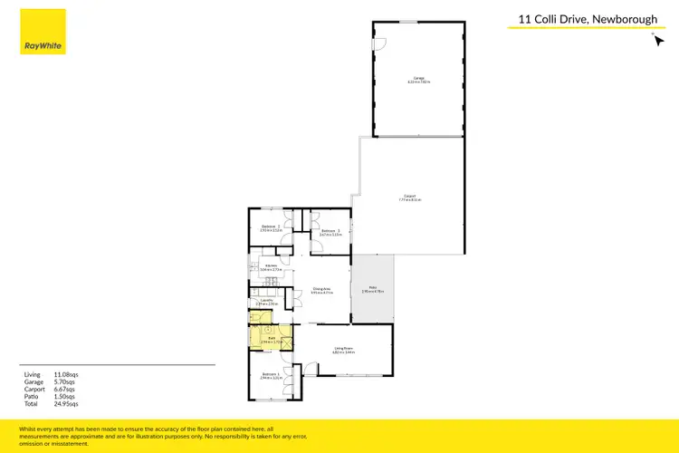 Floorplan of Homely house listing, 11 Colli Drive, Newborough VIC 3825