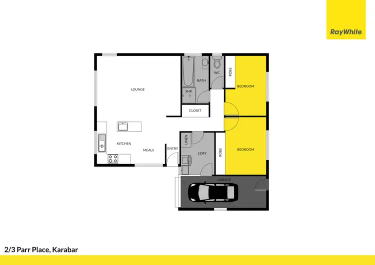 Floorplan of Homely townhouse listing, 2/3 Parr Place, Karabar NSW 2620