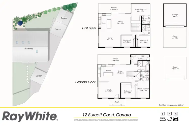 Floorplan of Homely house listing, 12 Burcott Court, Carrara QLD 4211