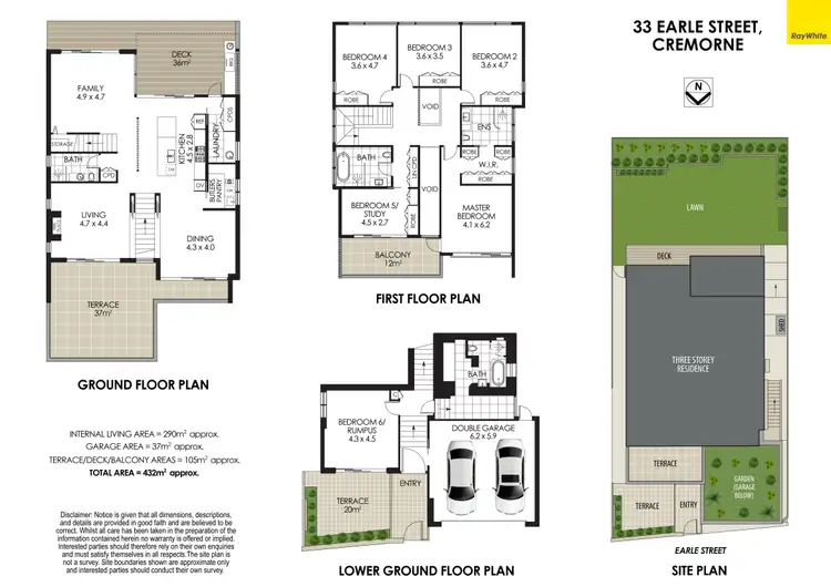 Floorplan of Homely house listing, 33 Earle Street, Cremorne NSW 2090